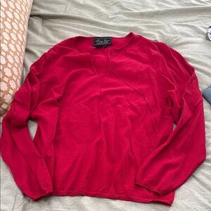 Terry Lewis Red Sweatertop